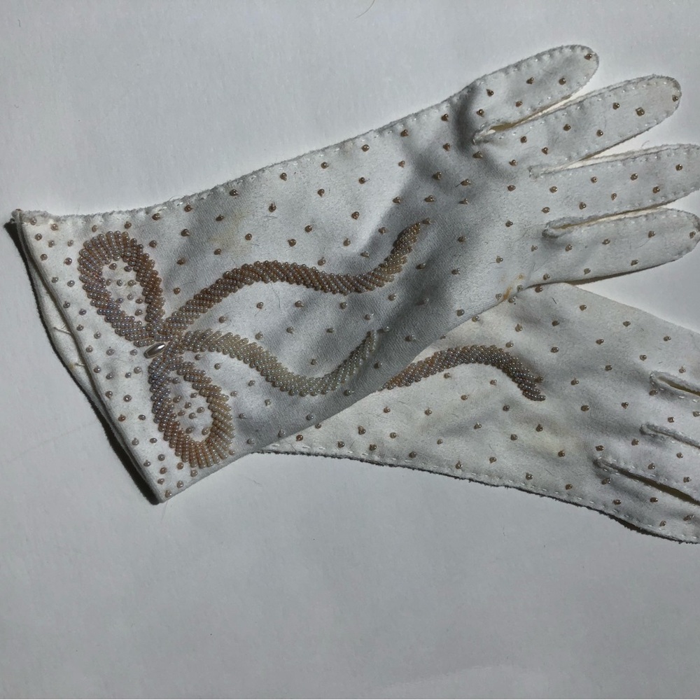 Vintage beaded gloves